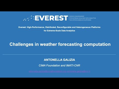10. EVEREST project webinar: Challenges in Weather Forecasting Computation