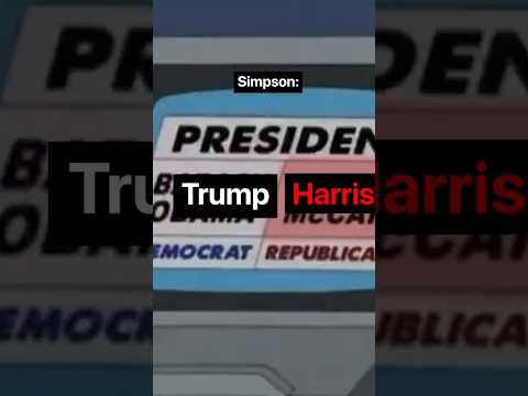 Simpsons prediction of US election 2024#uselection #donaldtrump #kamalaharris #simpsons