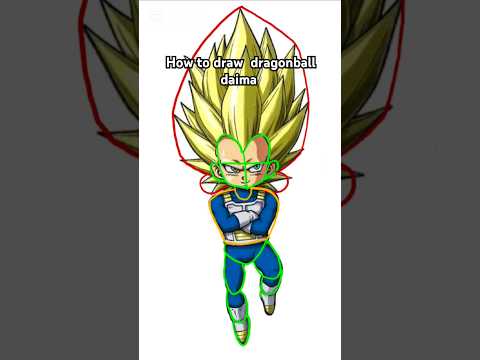 Drawing vegeta dragonball daima| 畫畫比達龍珠大魔