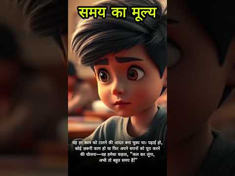 "समय" - motivational story, Cartoon Moral Story, #shorts #short #ytshorts #time #motivation