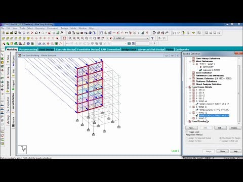 STAAD Pro Tutorials - Wind Load Analysis of a G+4 Residential Building Part-3 (Day 67 )