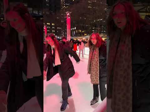 Brooklyn Bridge, Bryant Park Winter village, New York City on Xmas and new year eve