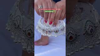 For order WhatsApp screenshot send on - 7300052089 #silver #jewellery #marwari.