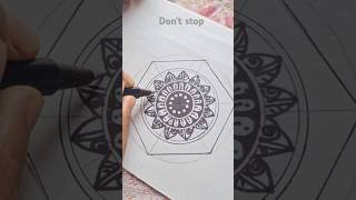 easy Mandala art #shorts #mandalaart #art ##trending #viral #drawing #mandaladesign #ytshort