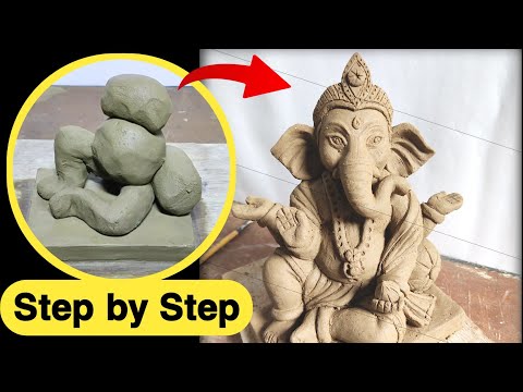 Ganpati Making 2023 / Step by Step Ganesha making / eco-friendly Ganesha 2023