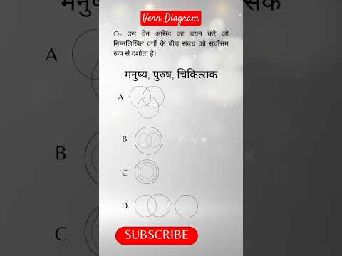 Venn Diagram | वेन आरेख | Reasoing | Important for All Exams | #uppolice #ssccgl #sscgd #rrbalp #ssc