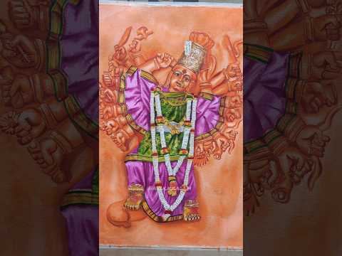 Saptashrungi mata painting #saptashrungi  #vanigad  #painting  #watercolor  #godpainting #art
