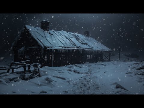 Freezing Blizzard Winter Storm | Icy Snowstorm & Strong Howling Wind | Deep Sleep, Relaxation, Study