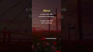 Your Mind Decides Your Life 🧠✨ | Stay Positive#PositiveVibes #MindsetMatters #LifeTruth
