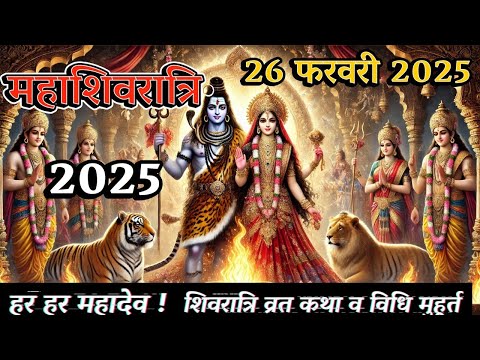 महाशिवरात्रि 2025 | व्रत विधि, पूजा मुहूर्त और कथा | शिव भक्तों के लिए सम्पूर्ण जानकारी |