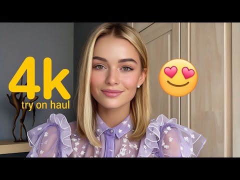 4K Transparent try on haul | see through/transparent bikini try on haul | transparent haul try on