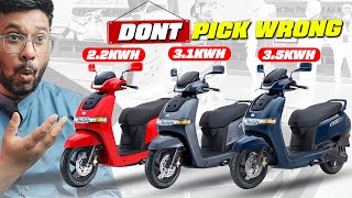 Don't PICK Wrong ! TVS IQube Base Model (2.2KWH, 3.1KWH, 35KWH) ! Electric Scooter