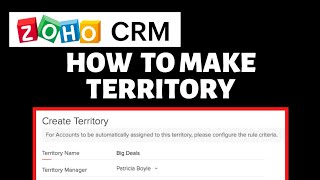 How To Make Territory Management on Zoho CRM | Zoho CRM Tutorial