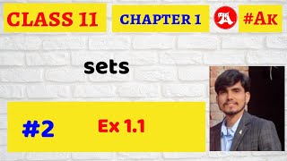 #2 class 11 maths chapter 1 sets ex 1.1 by Akstudy 1024