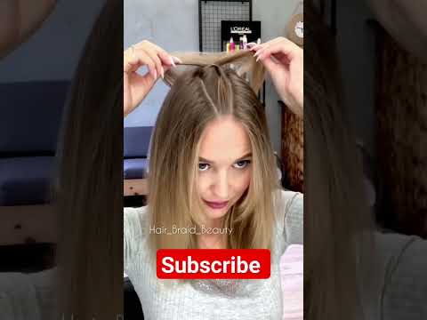 😲 beautiful hairstyle in a minute #hairstyles #trending #viral #fashion #makeup #shorts #india