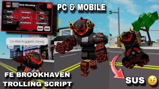 NEW Brookhaven FE  Admin Command Trolling Script | R4D Revamp Fluxus,Hydrogen,Delta,Arceus X Mobile 
