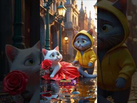 CATS LOVE STORY #love #cat #catvideos #cat #funny #aiart #catsai #cartoon#kitten #catstory#animation