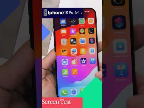 Screen Fire 🔥 Test Iphone 15 pro max #iphone