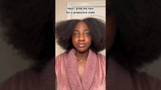 Here’s how I prep my hair for a protective style #protectivestyles #feedinbraids #washday
