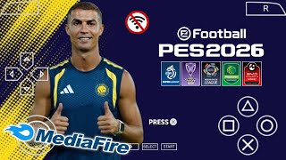 eFootball PES 2026 ASIA PPSSPP Android Offline Full Update Real Faces & Best Graphics HD