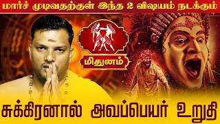 மிதுனம் | மார்ச் முடிவதற்குள் இந்த 2 விஷயம் நடக்கும்  | Mithunam Rasi palan