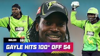 GAYLE STORM! Chris Gayle's BBL HUNDRED | #BBL01