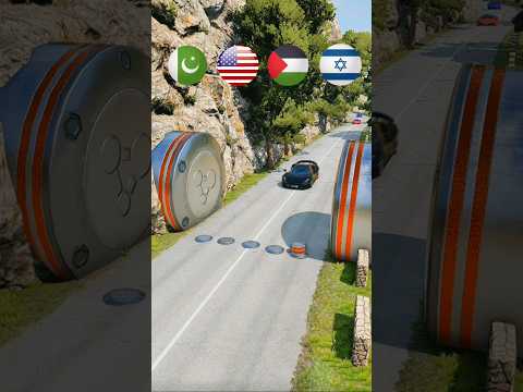 Which country's vehicle will pass the breaker from here? #viralshort #subscribe #my #channel