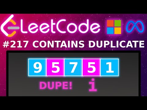 [Animated] LeetCode 217 Contains Duplicate | Blind 75 | HashSet