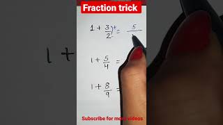maths #fraction trick #trickymath #comment #ytshorts