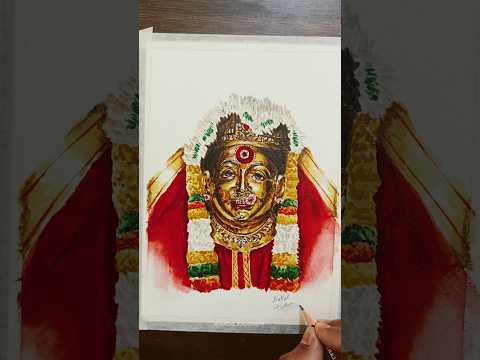 Ekvira Devi watercolor painting making #ekvira  #devi  #watercolourpainting  #making  #tutorial