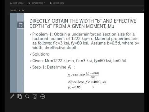 Directly design 'b' and 'd' of a beam for a factored moment avoiding trial and error methods.