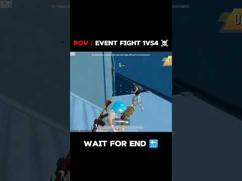 Event Fight 1vs4  ☠️ Wait For End 🔚 #bgmishorts #shortsviral #shortsfeed