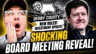 Derby County Investment Update: What Was REALLY Revealed At The Supporters Board Meeting?