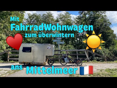 ‼️SMARAGDGRÜNES WASSER ‼️& märchenhafte IDYLLE in Frankreich ‼️Open End Radreise im Fahrradwohnwagen