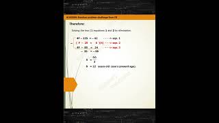 ALGEBRA - FB Challenge: Age Problem     #robbarj #math #algebra #solutions