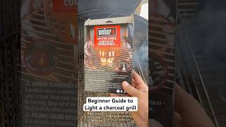 How to start a Weber charcoal grill for beginners! #grill
