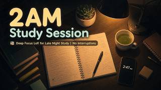 2AM Study Session /📚 Deep Focus Lofi for Late Night Study | No Interruptions