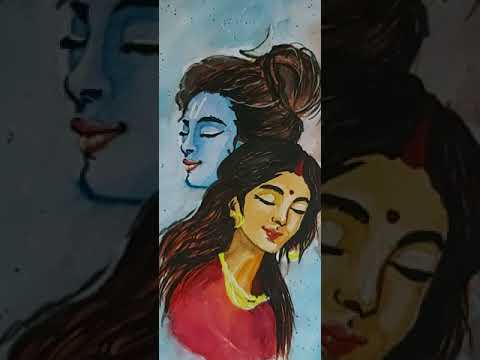 #shorts| WhatsApp status❤| Mahashivratri |Saavan music | #shivparvati #mahashivratri #shivapainting