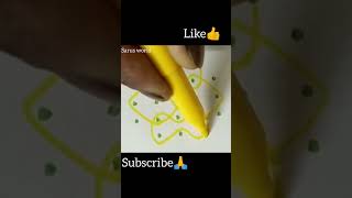 easy sikkukolam for beginners #easykolam #easyrangoli #muggulu #easykolangal
