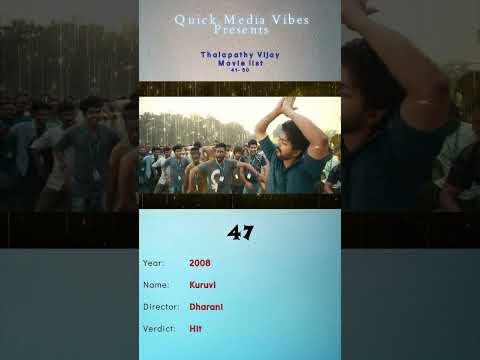 "🌟 Thalapathy Vijay's Rise to Fame: Movie 41 thru 50 - Making of a Legend 🎬 #VijayJourney"