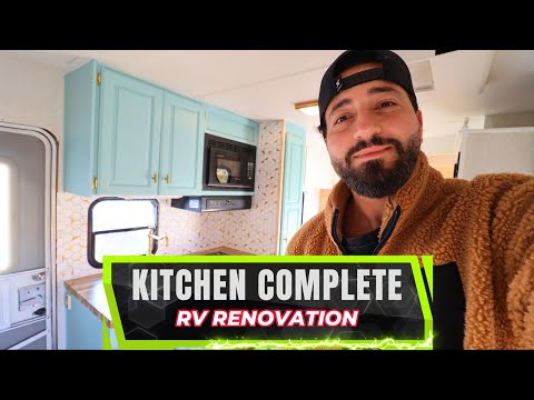 KITCHEN IS COMPLETE!! RENOVATING MY RV MOTORHOME