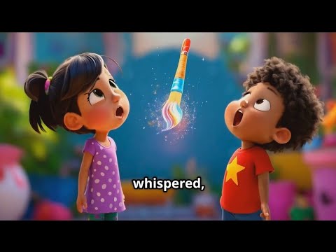 THE MAGICAL PAINTBRUSH paintbrush #adventure #kidslearning #kids #kidsanimation #education #shorts