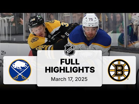 NHL Highlights | Sabres vs. Bruins | March 17, 2025