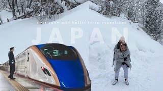 JAPAN VLOG | First Snow Experience Together, First Bullet Train Ride | Gala Yuzawa