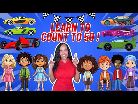 Learn to count to 50 | Learning with Ms Houston| The Counting Song| Kid Songs