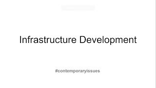 Infrastructure Development
