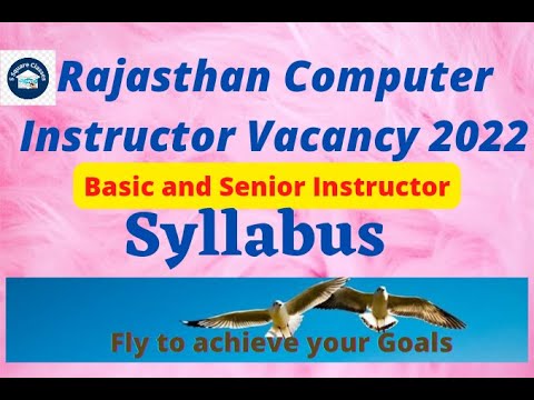 Rajasthan Computer Instructor Vacancy 2022 Syllabus