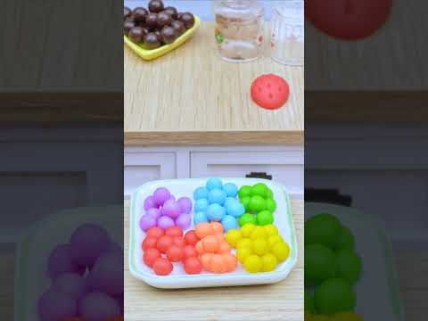 Mini Rainbow KitKat 🌈🍫 Satisfying Mini Chocolate Cake Challenge & ASMR Dessert