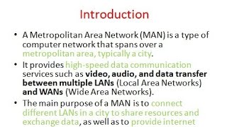 Day 48: MAN|Metropolitan Area Network (MAN) Overview| CN | Computer Networks