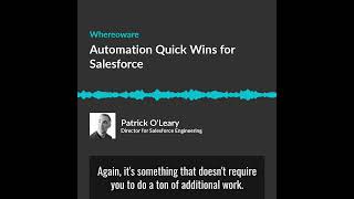 salesforce automation quick wins